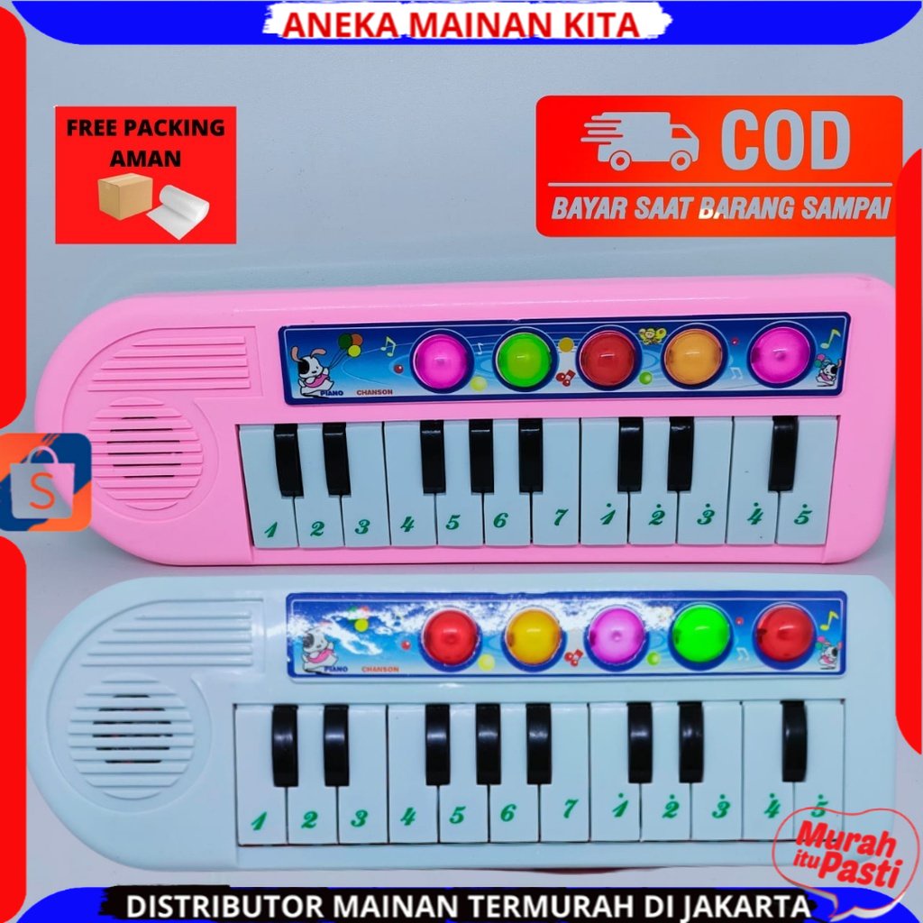 Mainan Piano Anak Piano Baterai Elektrik Murah Mainan Edukasi Alat Musik Anak