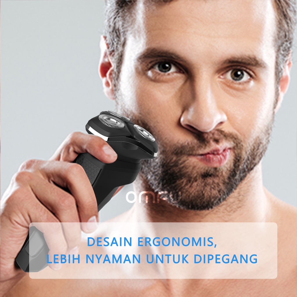 Omfu Alat Ukur Rambut Cukur Jenggot Shaver Cukuran Jenggot Elektrik SV03