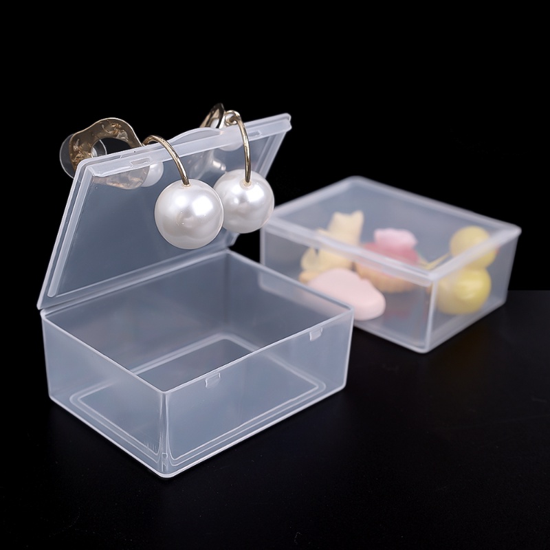 Multifungsi Sederhana Transparan Nail Art Sekrup Kotak Penyimpanan Hardware Case Manik-Manik Wadah Kotak Chip Pil Kecil Desktop Jewelry Organizer