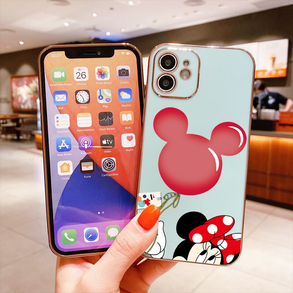 Electroplating Anime Minnie Mouse Phone Case for Oppo RENO74G RENO84G F21PRO4G F21SPRO4G RENO7Z5G RE