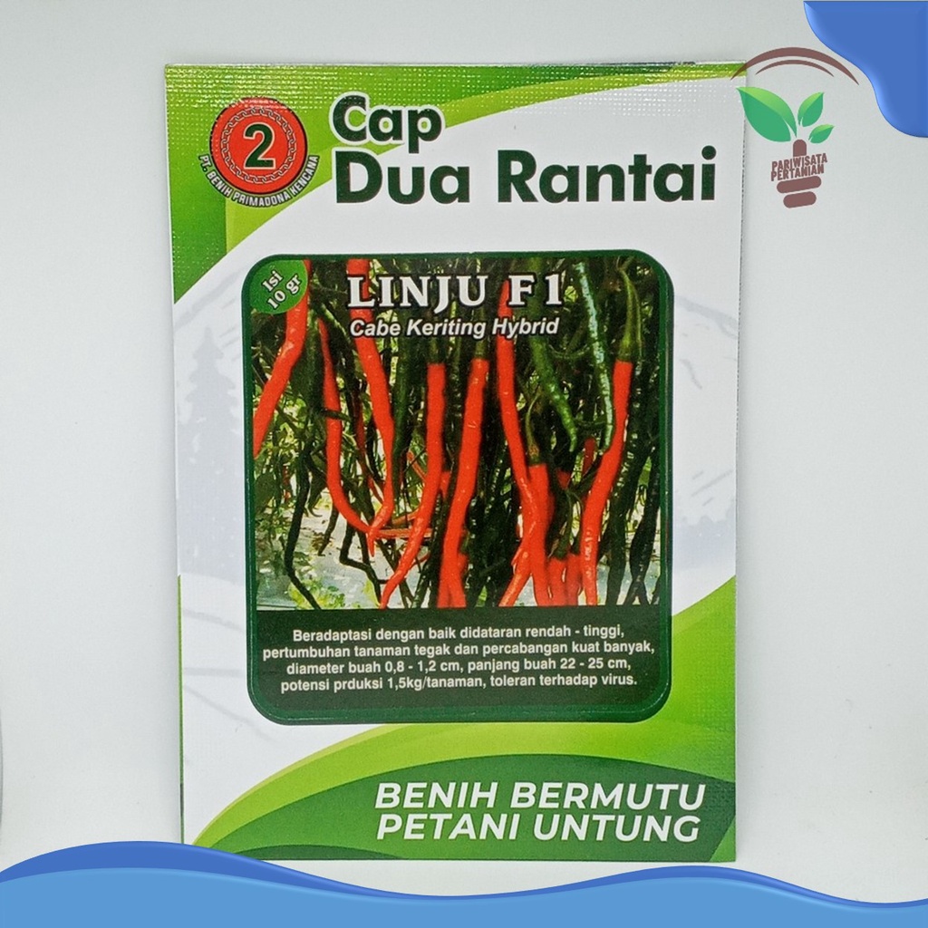 bibit cabe biji/benih/bibit tanaman cabe rawit setan /25 biji cap dua rantai