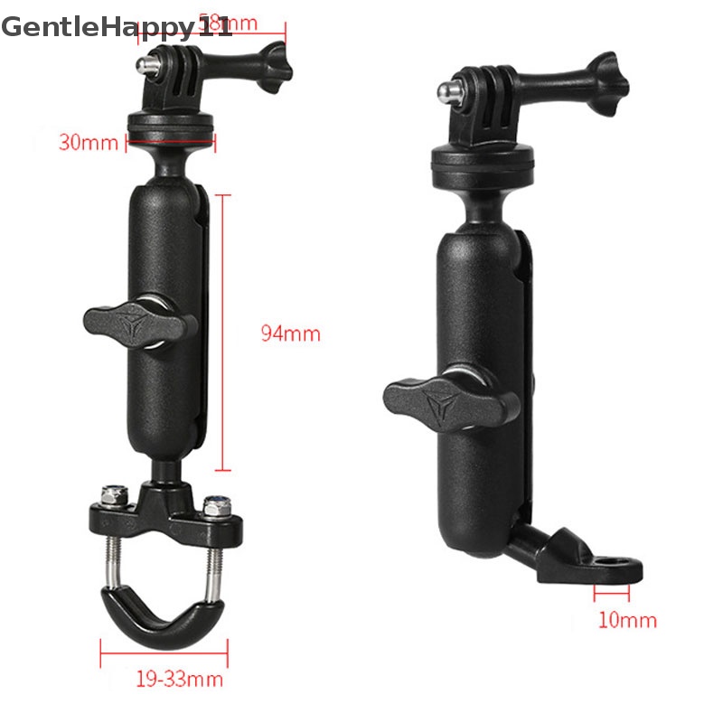 Gentlehappy Motor Sepeda Camera Holder Stang Mirror Mount Untuk GoPro Hero id