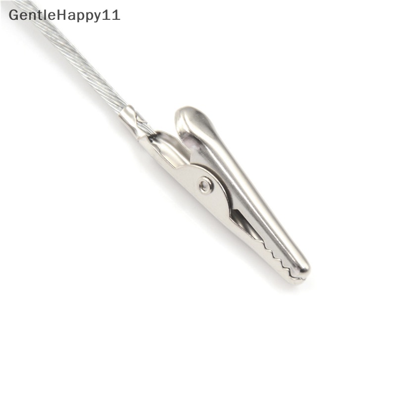 Gentlehappy 10pcs Non-Isolasi Test Elektrik Crocodile Metal Alligator Clips Panjang 10cm id