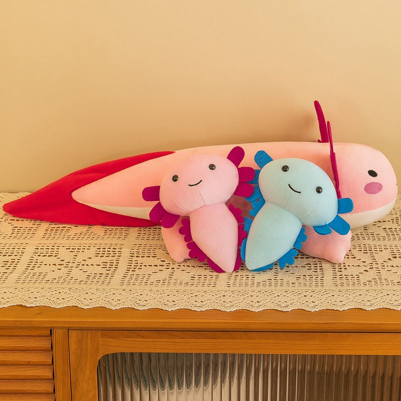 Salamander Plushie Adorable Set for Kids Termasuk Ibu Dan Bayi! Dua