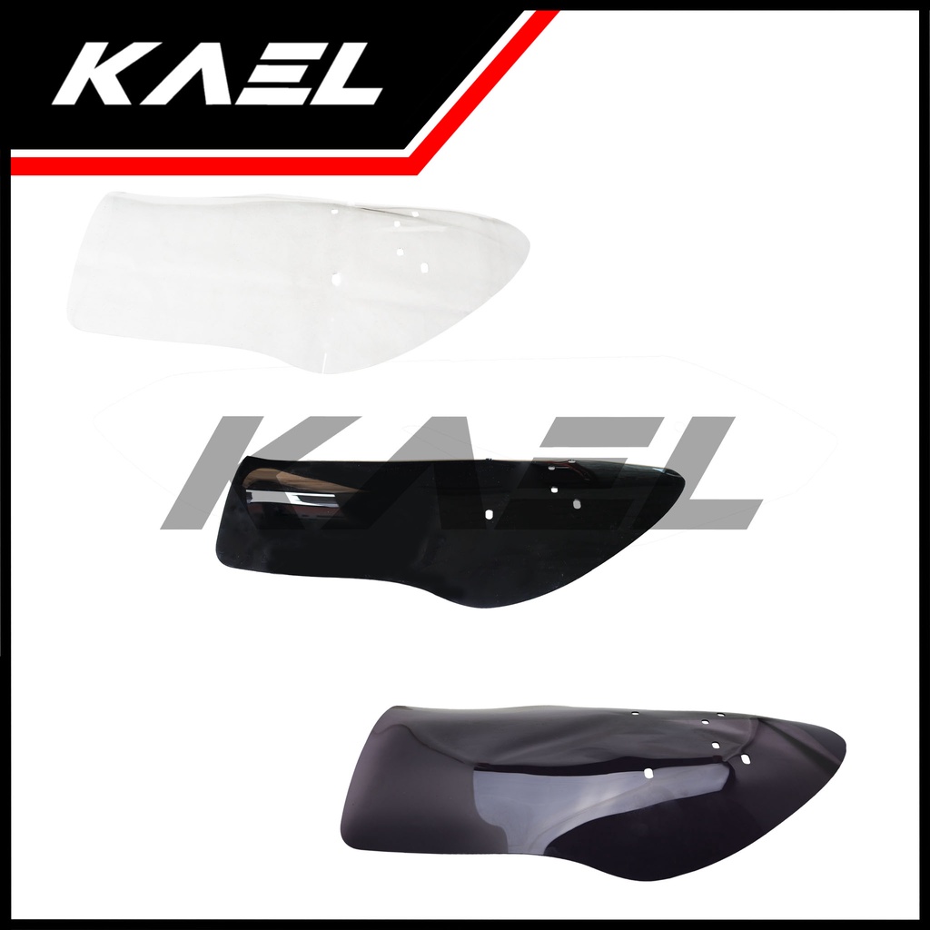 Visor Variasi Lexi Tinggi Panjang Hitam Riben Ribben Bening Transparan Windshield Wind Shield Winsil Winshild