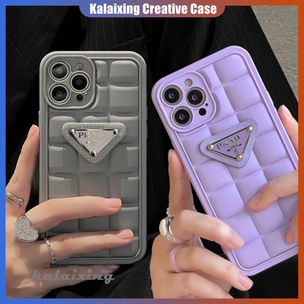 IPHONE Casing Ponsel TPU Lembut Bentuk Prada 3D Untuk Iphone14 13 Pro Max12 11 Pro Max Xs Max Xr X Xs