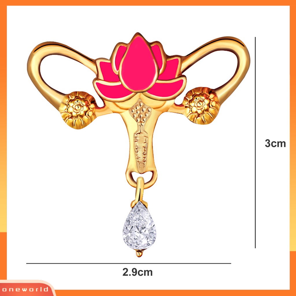 [ONE] Bros Bunga Berlian Imitasi Liontin Berongga Kepribadian Ransel Dekorasi Wanita Pria Bisnis Jas Kerah Pin Fashion Perhiasan