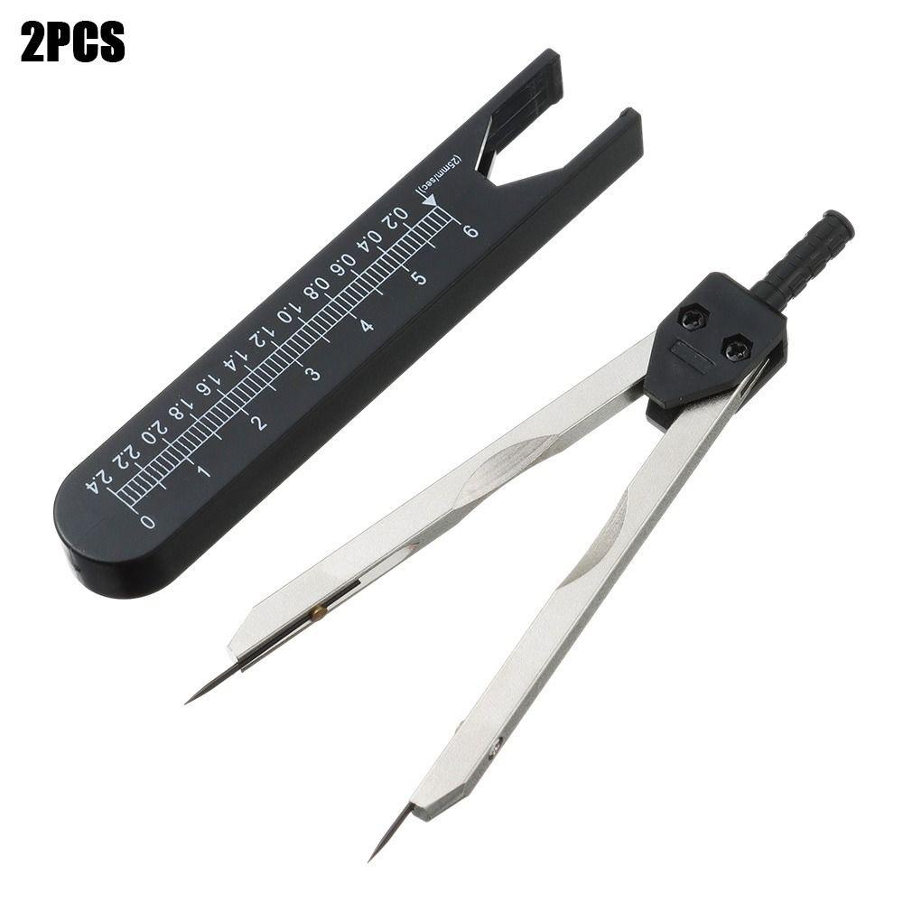 TOP 2pcs EKG Caliper Drafting Divider Serut Cardiology Pengukur Electrocardiogram Calipers Divider