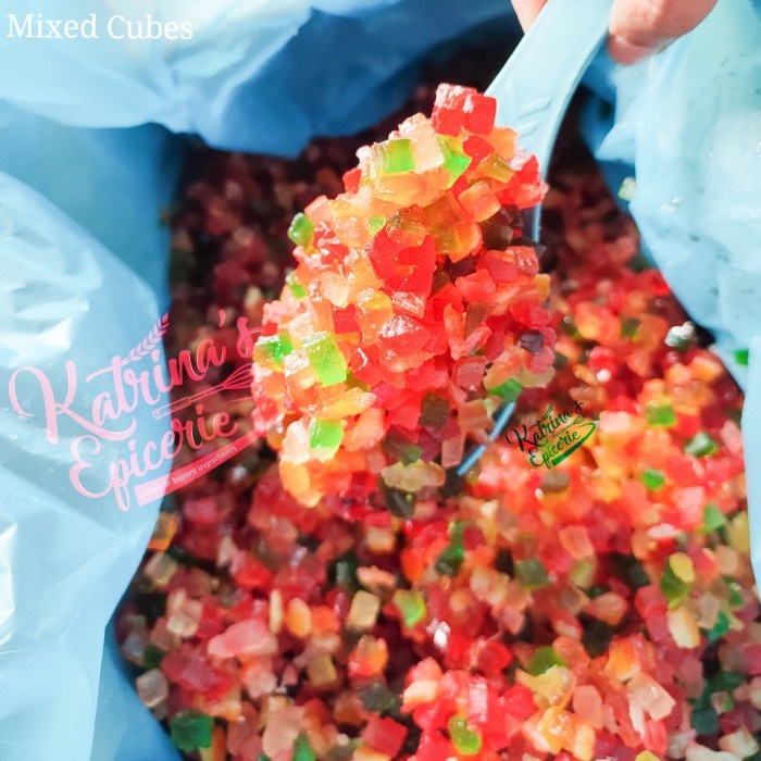 

Ready- APTUNION MIXED PEELED 250GRAM - SUKADE - Mix Cubes