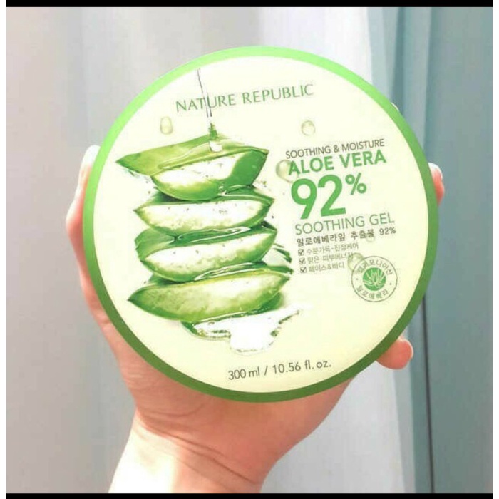 Terlaris Nature Republic Aloe Vera 92% asli Korea
