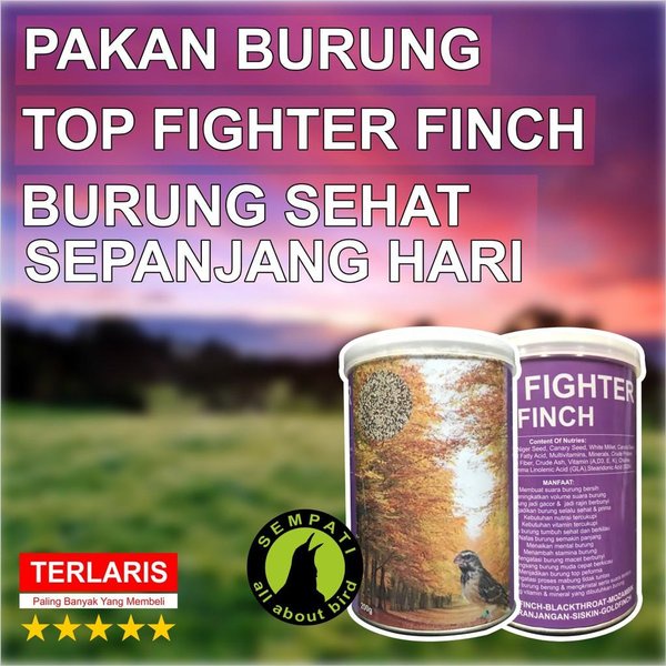 Top Fighter Finch Sempati Pakan Burung Finch Blackthroat Mozambik dll