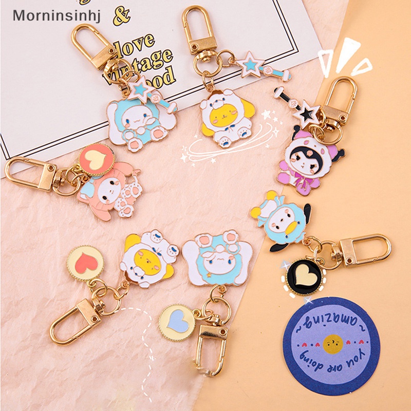 Mornin Kawaii Cinnamoroll Gantungan Kunci Sanrio Anime My Melody Kartun Lucu Hello Kitty Kuromi Girly Heart Bag Pendant Mainan Untuk Anak Perempuan id