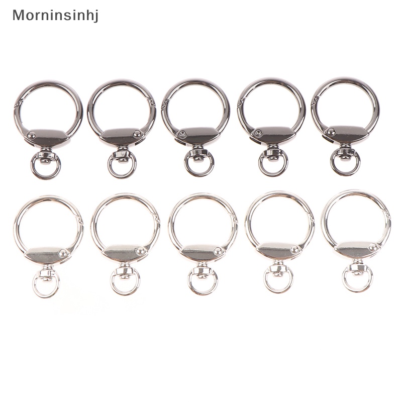 Mornin 5Pcs Penjepit Logam Carabiner Spring Style Rotag Gantungan Kunci Lobster Lock Clip id