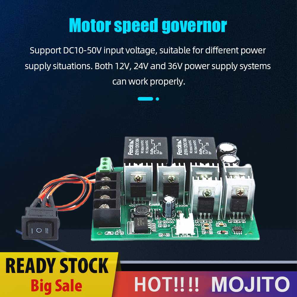 Dc12v 24V 36V Brush Motor Speed Controller 2000W 40A Modul Gubernur Motor