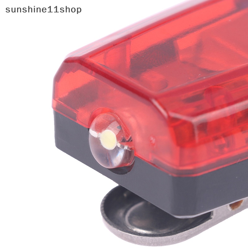 Sho LED Merah Biru Caution Emergency Police Light Lampu Bahu Kedip Rechargeable N