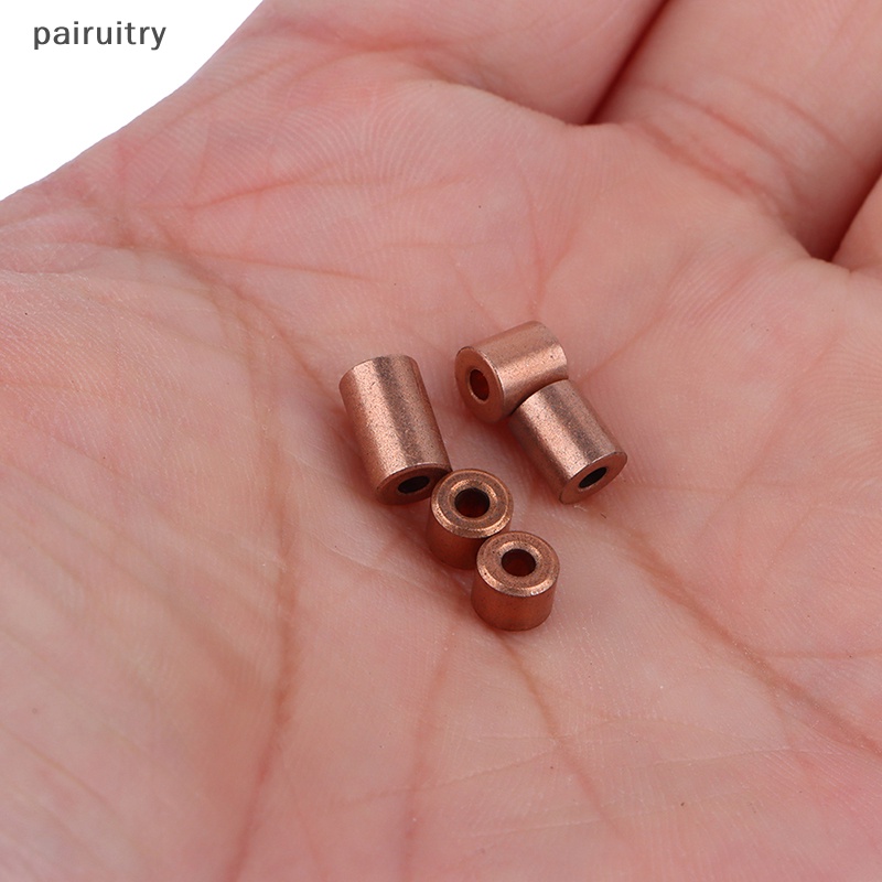 Prt 10pcs oil bearing Copper sleeve Copper base Bantalan Kecil Bagian Metalurgi PRT