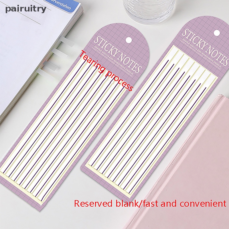 Prt 160lembar/Set Transparan Posted It Sticky Notes Pads Clear Notepad Waterproof Memo Pad Untuk Jurnal Sekolah Alat Tulis Kantor PRT