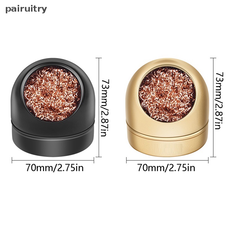 Prt 1Pcs Soldering Solder Ujung Besi Pembersih Baja Kawat Sponge Ball PRT