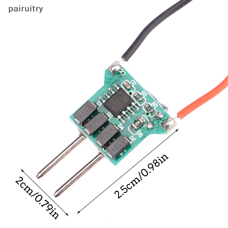 Prt 1Pc MR16 DC12-24V 1-3W 4-7W LED Driver Lighg Trafo 290mA Untuk Bohlam LED PRT