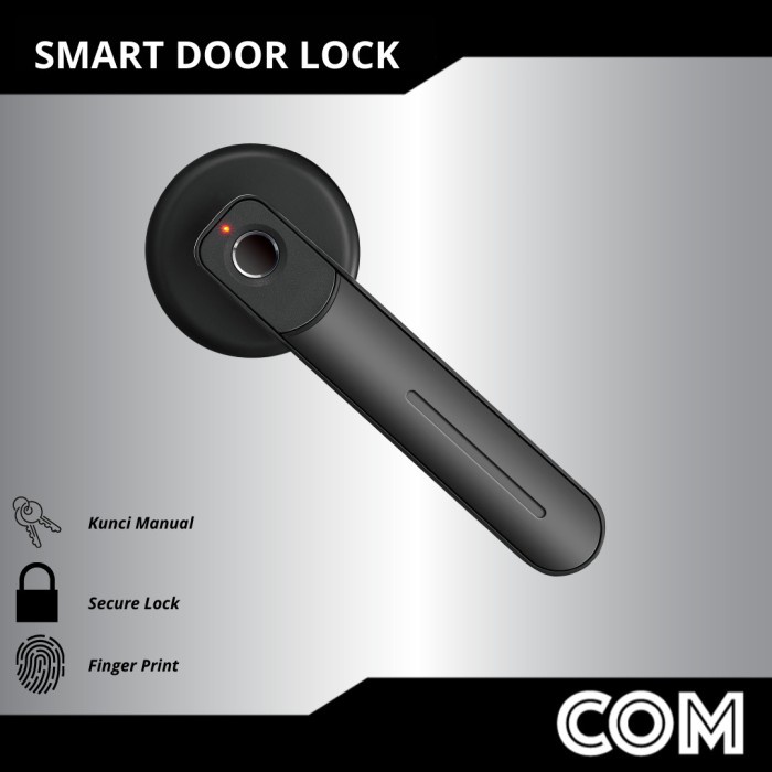 

SMART DOOR LOCK FINGERPRINT DAN KUNCI MANUAL NON APLIKASI SMART LOCK