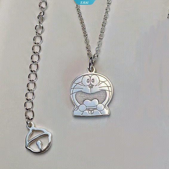 Bandai Tinker Bell Kalung Happy Doraemon Series Anime Peripheral Pendant Pasangan Lucu Kreatif Kartun Perhiasan [ZK]