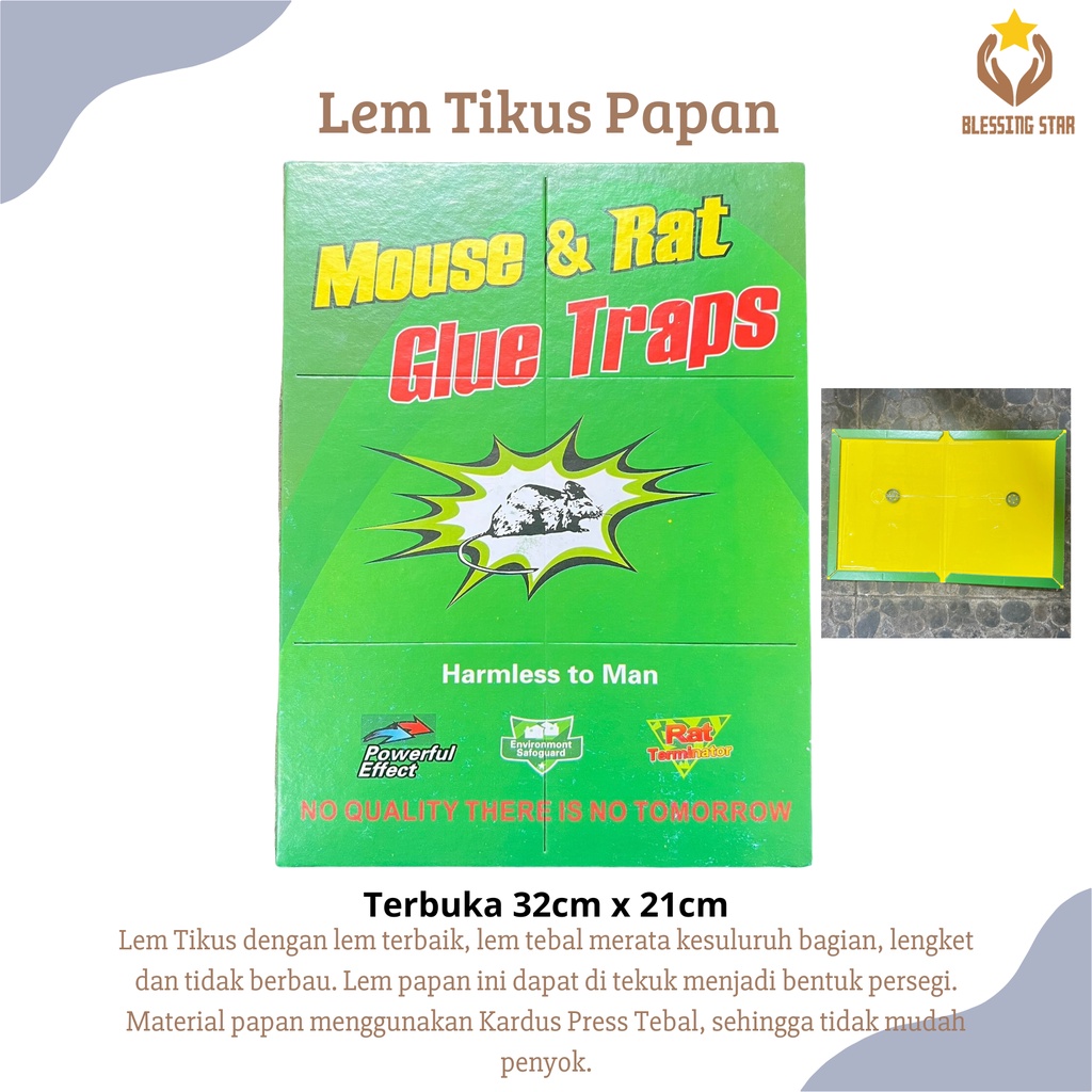 Lem Tikus PAPAN HIJAU PREMIUM perangkap jebakan tikus