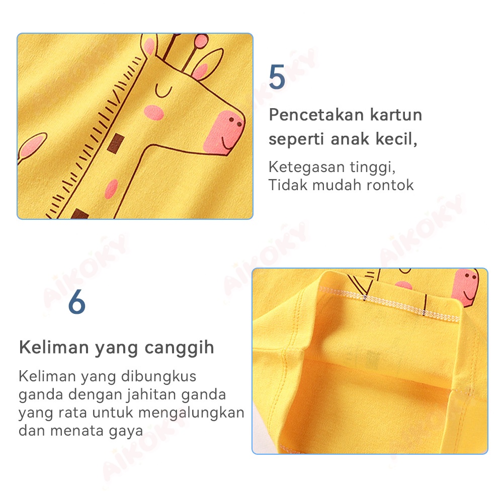 Aikoky 6-24 Bulan Baju Setelan Anak Bayi / Piyama Anak kecil / Baju Tidur Anak Laki Laki