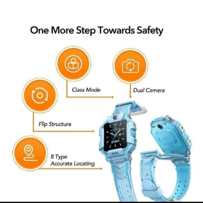 Z6 Waterproof Kids Frozen 360 Derajat Smartwatch Imoo Anti Air - Merah