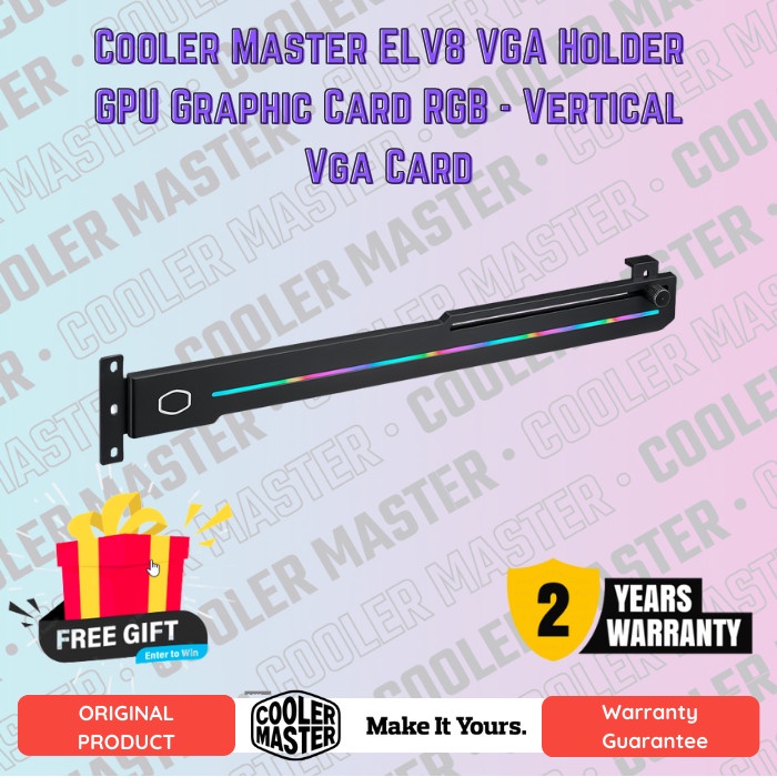 Cooler Master ELV8 VGA Holder GPU Graphic Card RGB - Vertical Vga Card