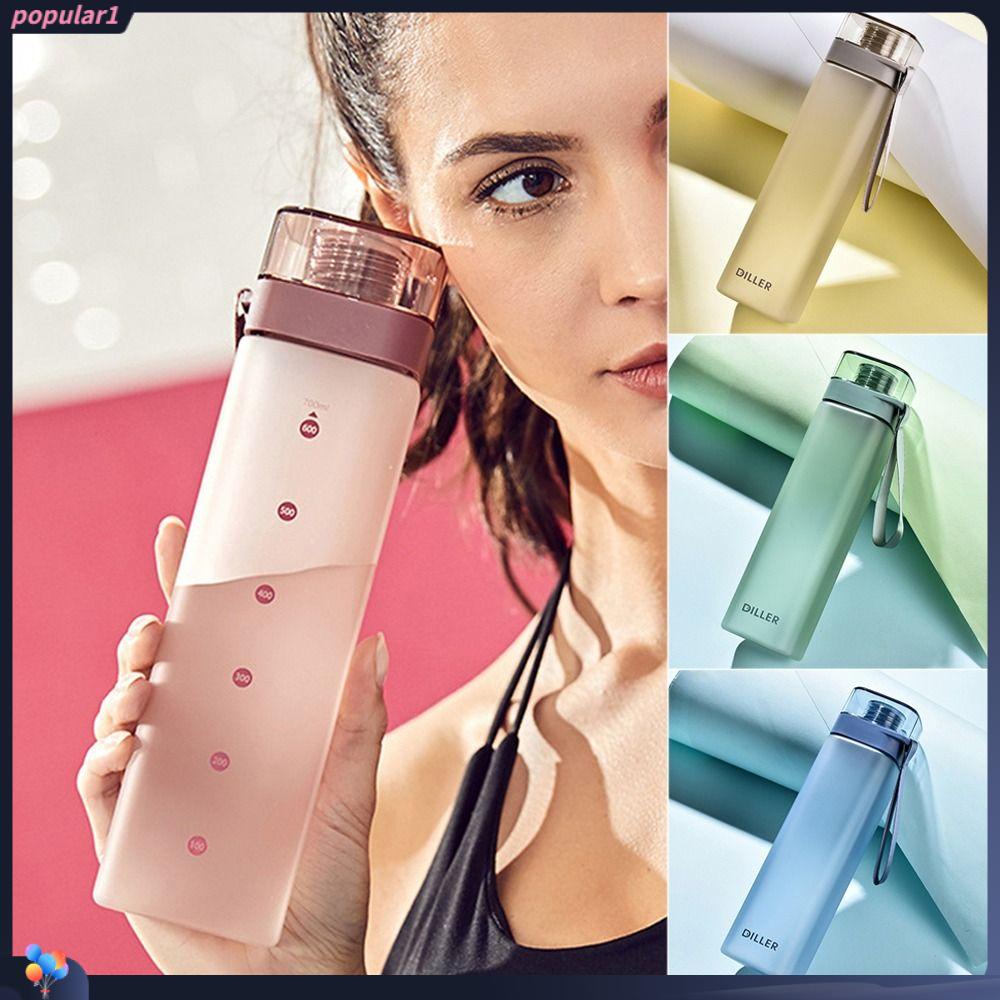 Populer Botol Air Minum BPA Free Portable Transparan Gym Bottle