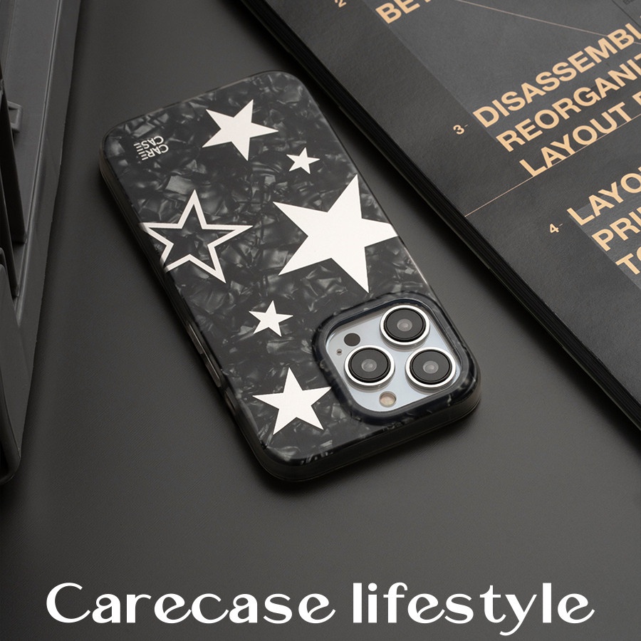 Ins Gaya Bintang Cocok Untuk iPhone 14 Pro Max Casing Ponsel iPhone Dua Lapis Pola Dicetak Kompatibel Dengan Iphone13 13pro 13prm iPhone 11 11pro 14plus 12Pro Max Shockproof TPU Phone Case