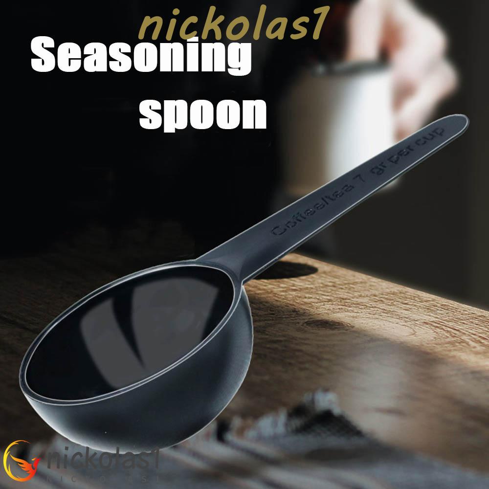 Nickolas1 Sendok Bumbu Sendok Makan Hitam Tahan Lama Alat Dapur Sendok Takar Plastik