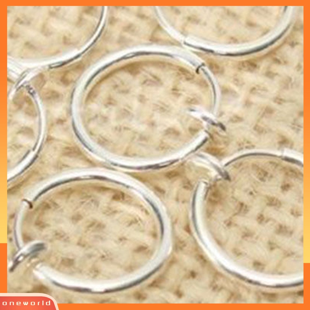 [WOD] 8pcs Non-Piercing Palsu Musim Semi Septum Hidung Hoop Bibir Telinga Cincin Klip On Perhiasan
