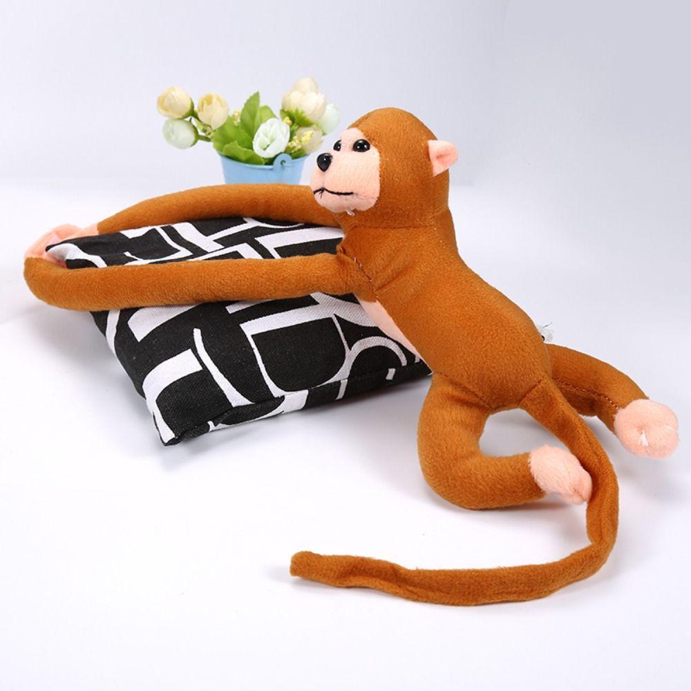 Lanfy Lengan Panjang Monyet Mainan Mewah 60 cm Lembut Anti-Tabrakan Hewan Boneka Pesta Hias Boneka Boneka Monyet Boneka Boneka