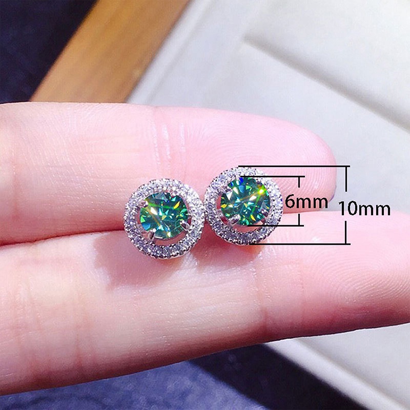 Dainty Green Stud Earrings Fashion Aksesori Telinga Untuk Wanita Pakaian Sehari-Hari Pesta Malam Anting Elegan Pernyataan Perhiasan