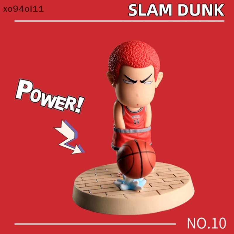 Xo 8-11cm Q Versi Anime Slam Dunk Figure Sakuragi Bunga Jalan Rukawa Maple Akagi Haruko PVC Action Figure Mainan model Kolekte OL