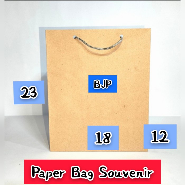 

[SC] [ 125 gsm ] Paper Bag R5 uk 18 x 12 x 23 cm.