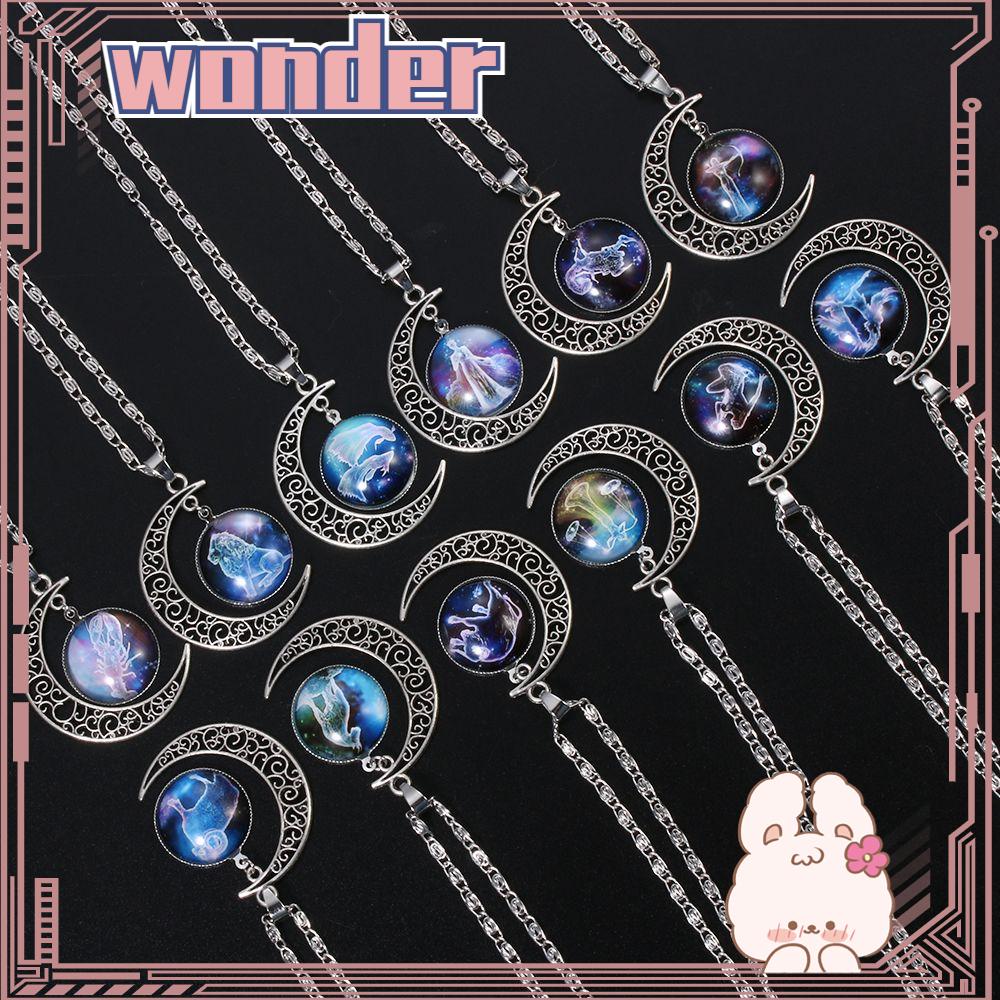 Wonder Constellation Kalung Double Face Fashion Hadiah Ulang Tahun Terbaik Leo Libra Scorpio Sagitarius