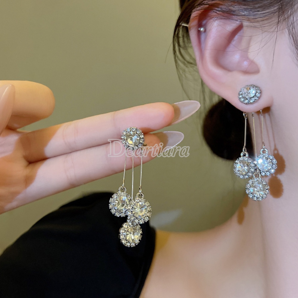 Anting Gaya Panjang Kualitas Tinggi Dan Temperamen Anting Pribadi Anting Rumbai Zirkon Fashion Perempuan