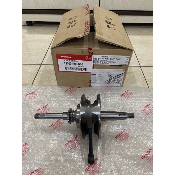 CRANKSHAFT KRUK KREK AS K0J GENIO ORIGINAL ORI ASLI HONDA AHM 13000-K0J-N00 Crank Shaft Comp – Genio