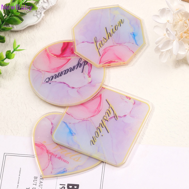 Newbaby Resin Nail Art Paint Gel Polish Palette Display Holder Papan Piring Pigmen Warna ID