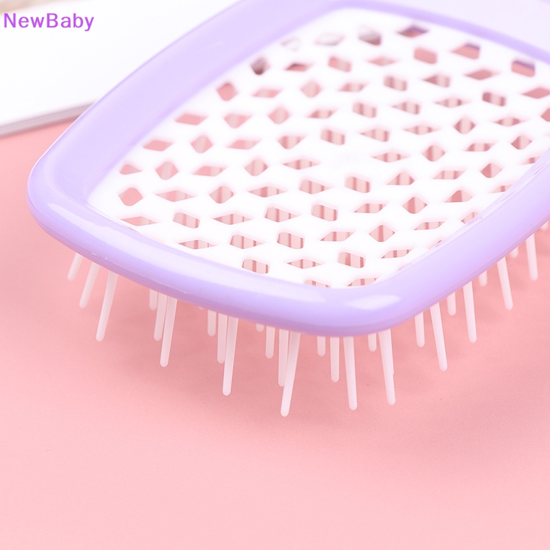 Newbaby Sisir Sisir Rambut Square Spa Massage Combing Sisipan Rambut Sisir Anti Statis ID