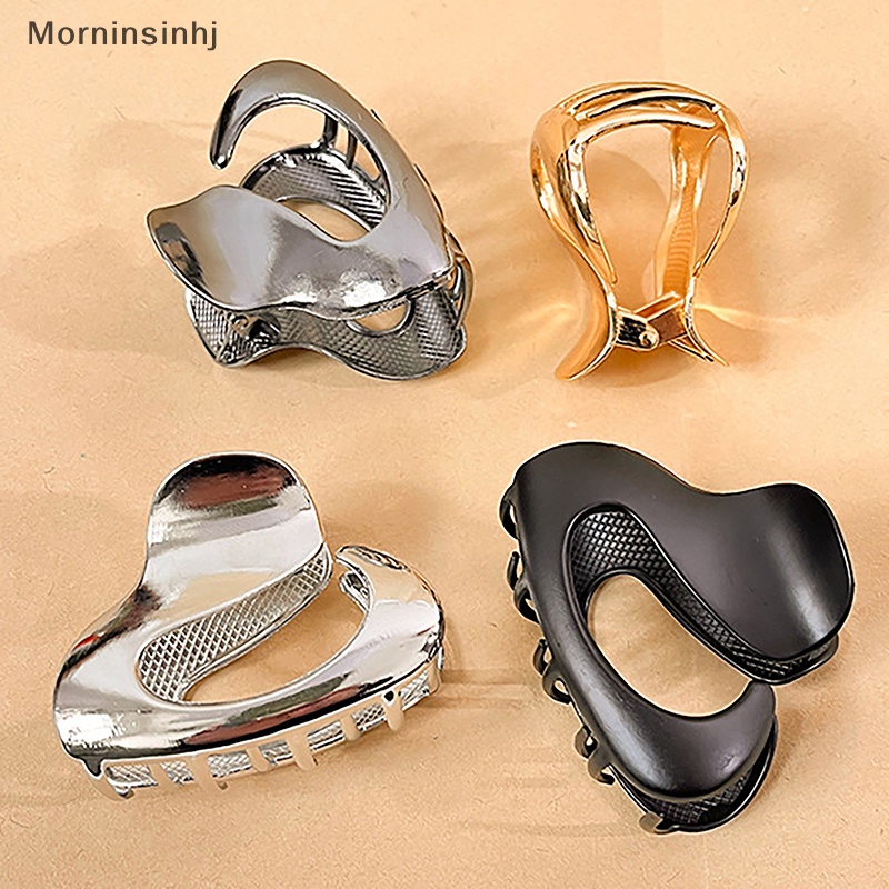 Mornin 2023fashion Baru Logam Geometris Hair Claw Clip Trendy Hair Clips Jepitan Rambut id