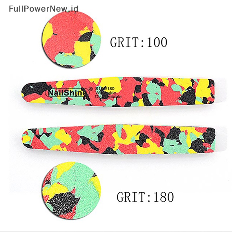 Power 5Pcs Amplas Kuku Penderita Acrylic Manicure Care Files Art Surface Sponge ID