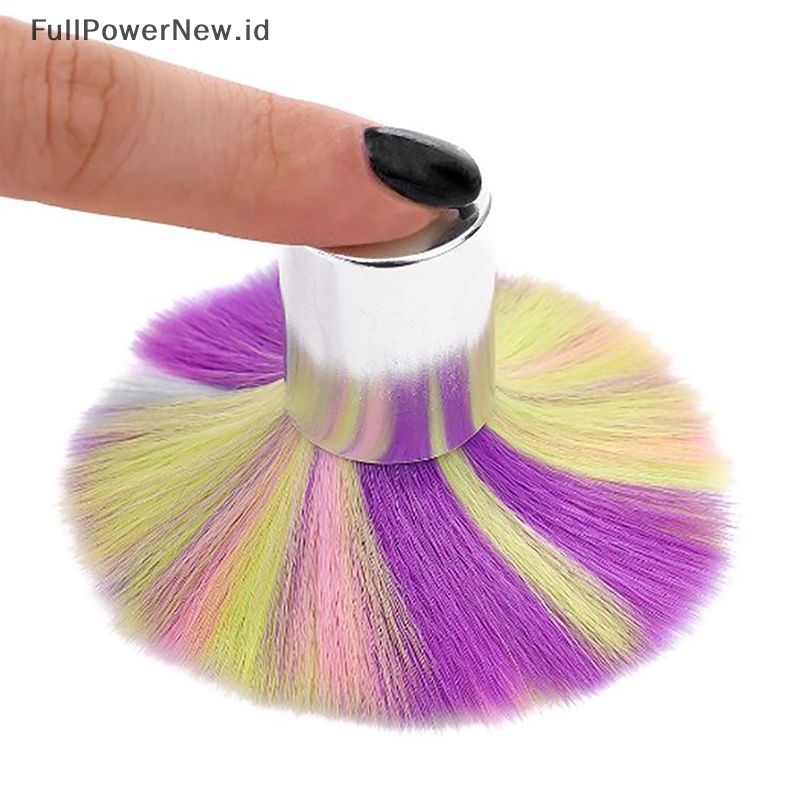 Power Soft Sikat Pembersih Kuku Rain UV Gel Powder Dust Remover Cleaner Brush Tools ID