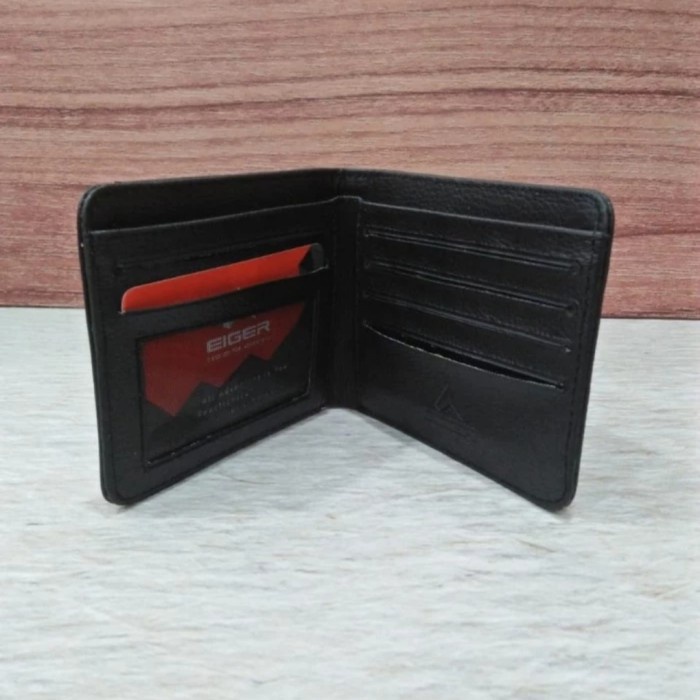 EIGER Original PVC TRITAN HORISONTAL WALLET short wallet dompet pria