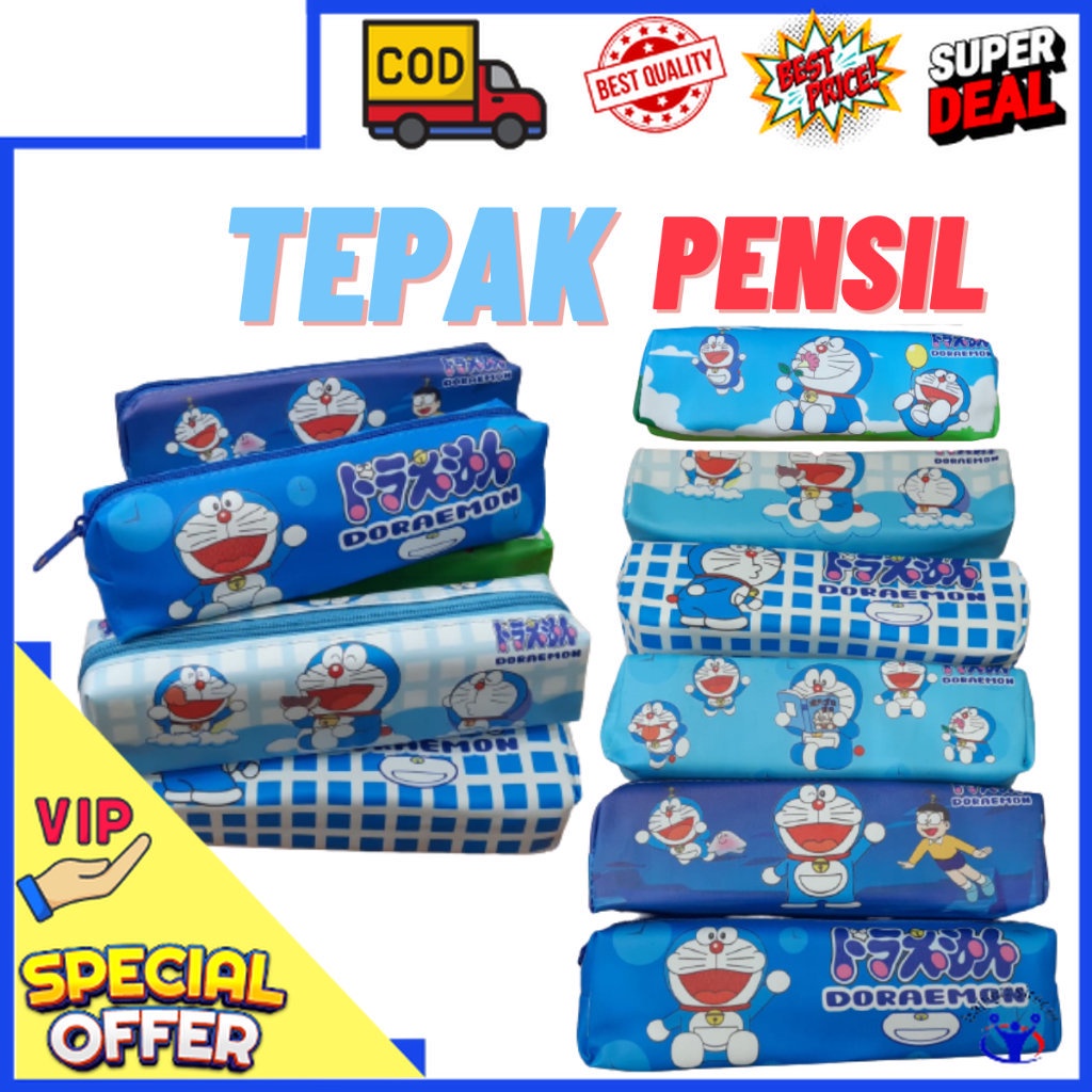 

Kotak Pensil Viral Karakter Doraemon Estetik Tepak Pensil Box Alat Tulis Bolpen Karakter Lucu