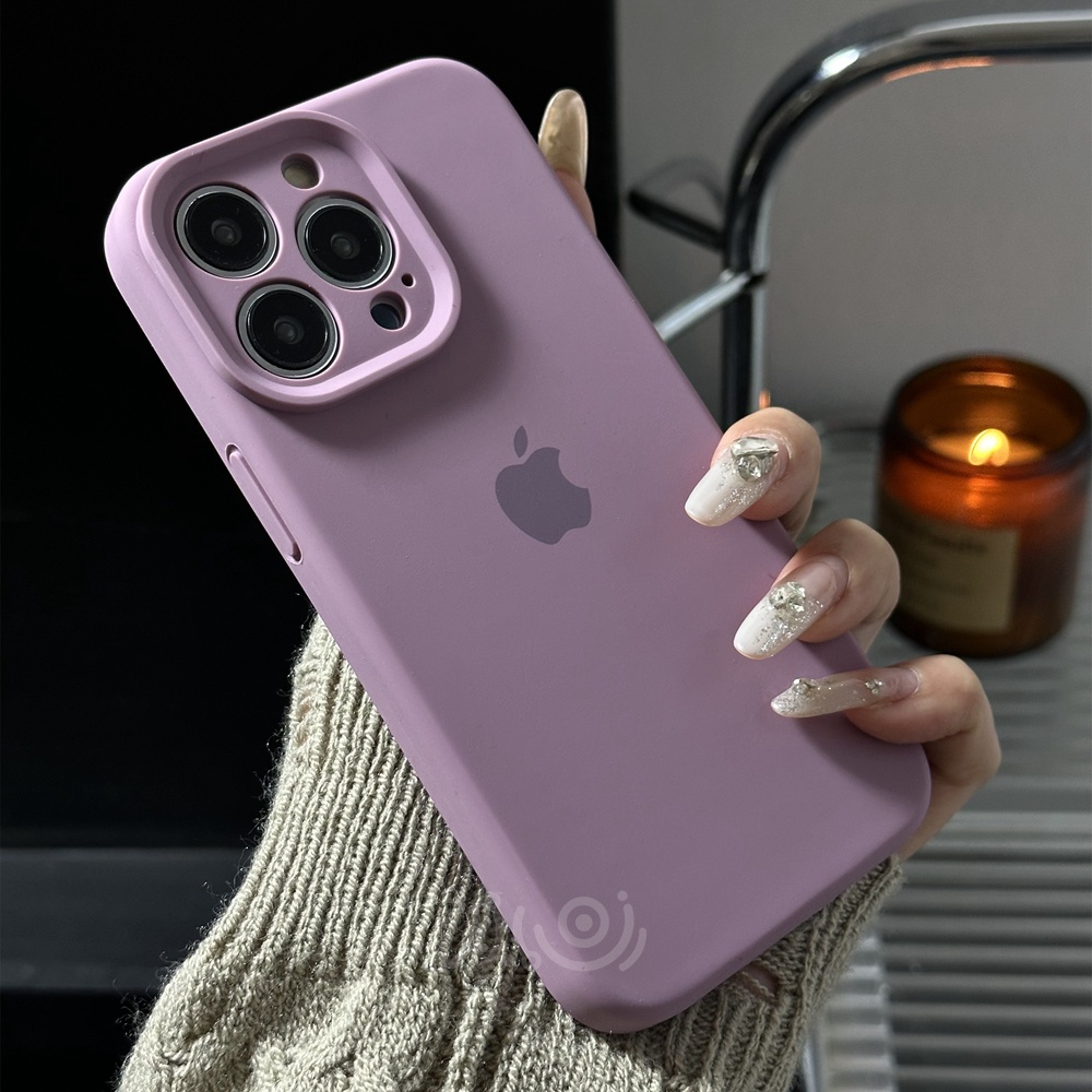 IPHONE Pelindung Kamera Case Ponsel Silikon Cair Untuk Iphone11 12 13 14 Pro Max Casing Iphone14 Plus Full Cover Shockproof Soft Case