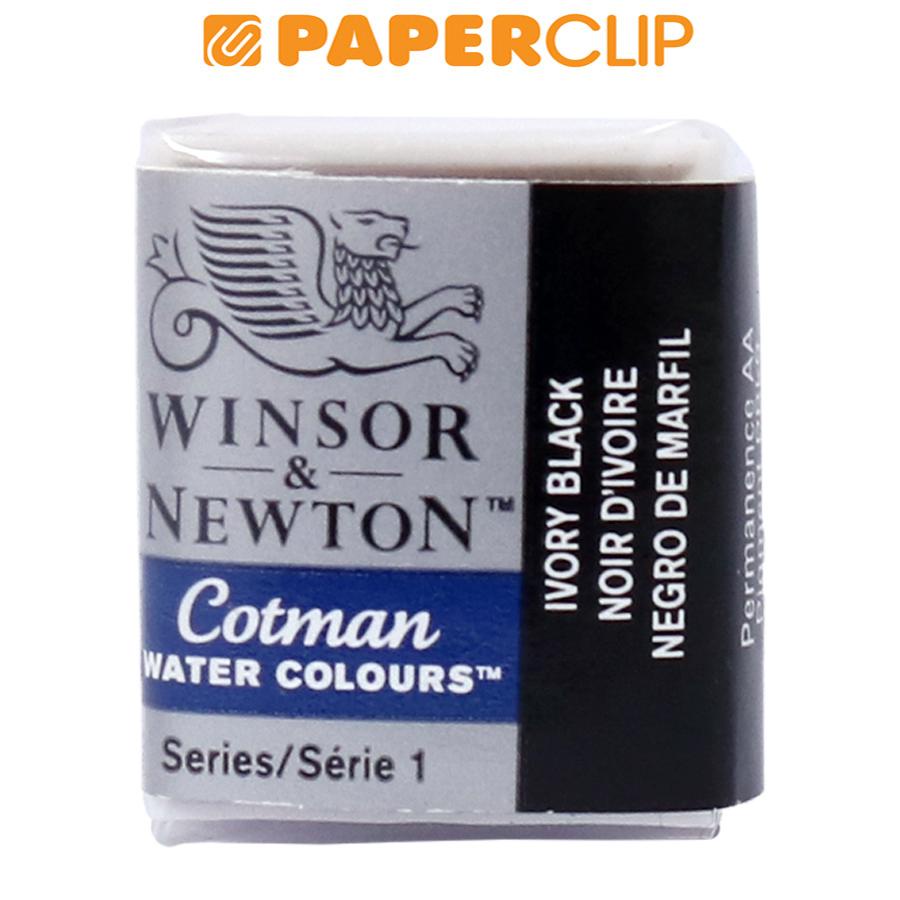 

CAT AIR / WATERCOLOUR WINSOR & NEWTON COTMAN HALF PAN S1 IVORY BLACK 0301331CWC