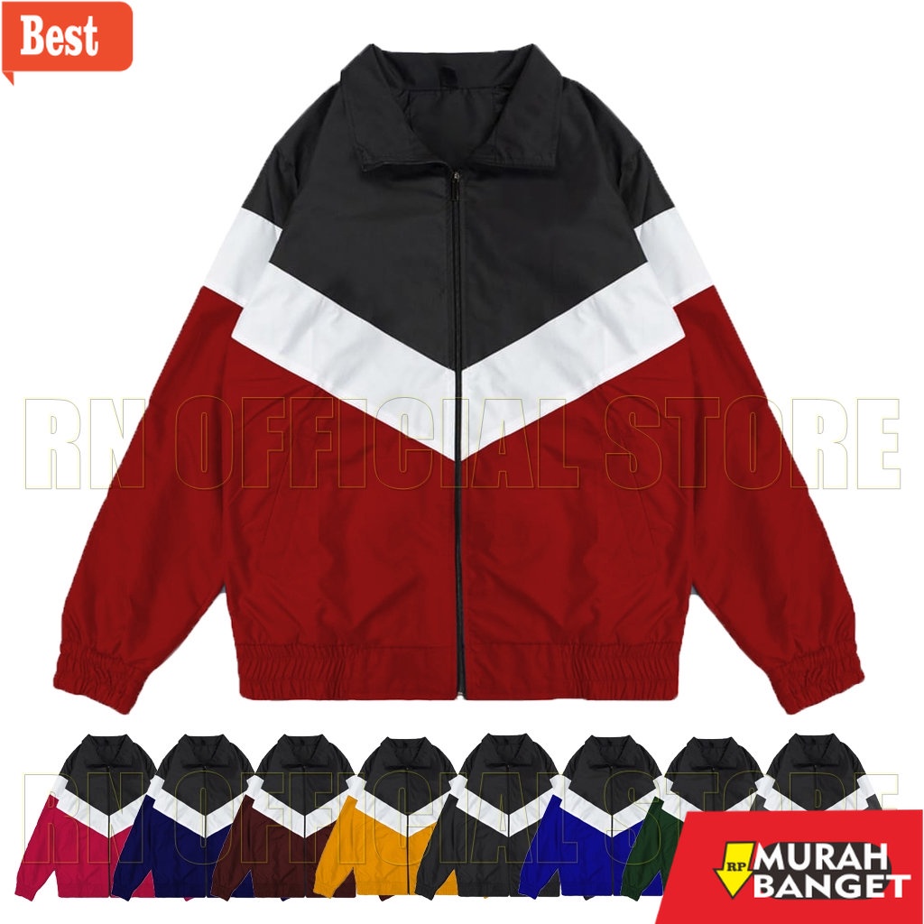 Jaket parasut pria terbaru- jaket jacket jeket varsity vintage parasut polyester hiphop  hoodie Trac